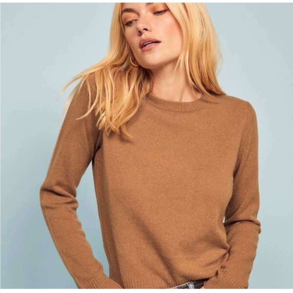 REFORMATION Cashmere Camel Tan Sweater